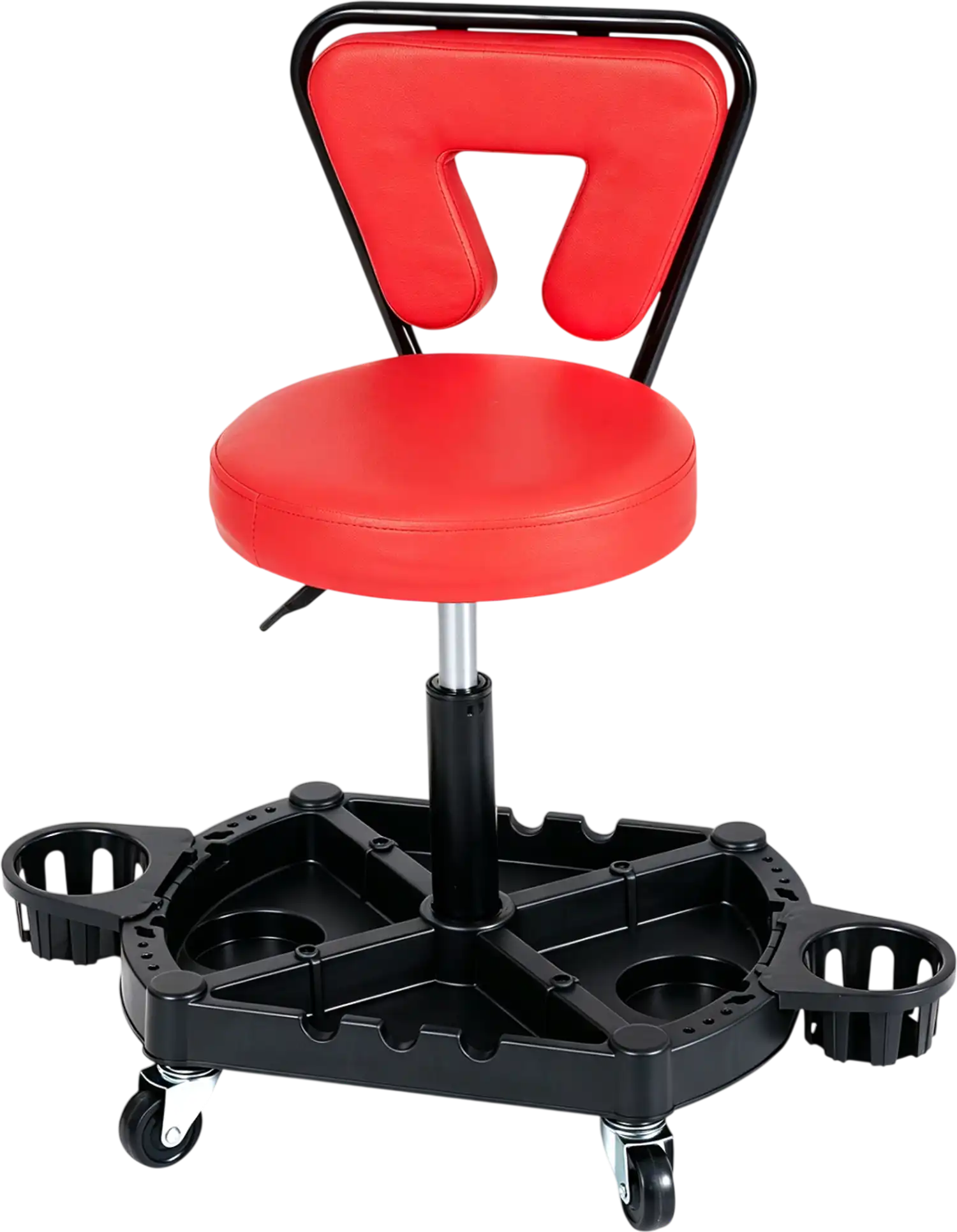 Costway Rolling Garage Mechanic Stool Padded Seat Tool Tray 330 lbs 55901249 New