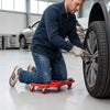Rolling Knee Creeper with 360° Swivel Casters Lightweight Kneeling Pads-Red - Gallery View 1 of 10