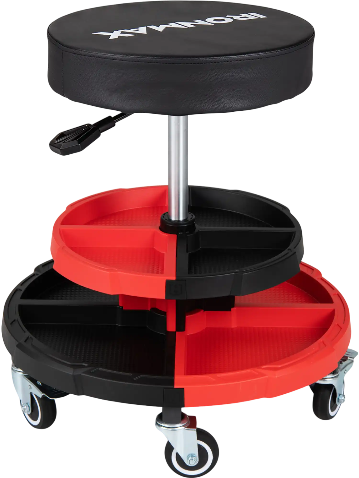 Costway Rolling Mechanic Stool Cushioned Seat 5 Wheels 330 lbs 17046414 New