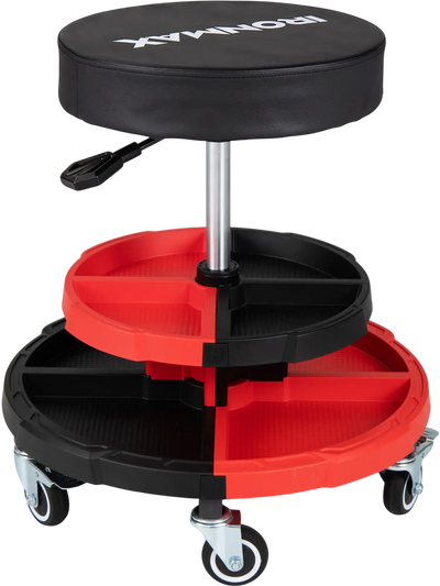 Costway Rolling Mechanic Stool Cushioned Seat 5 Wheels 330 lbs 17046414 New