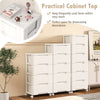 Rolling storage cabinet with 5 drawers, practical top for easy access, made of stain-proof PP material, ideal for.