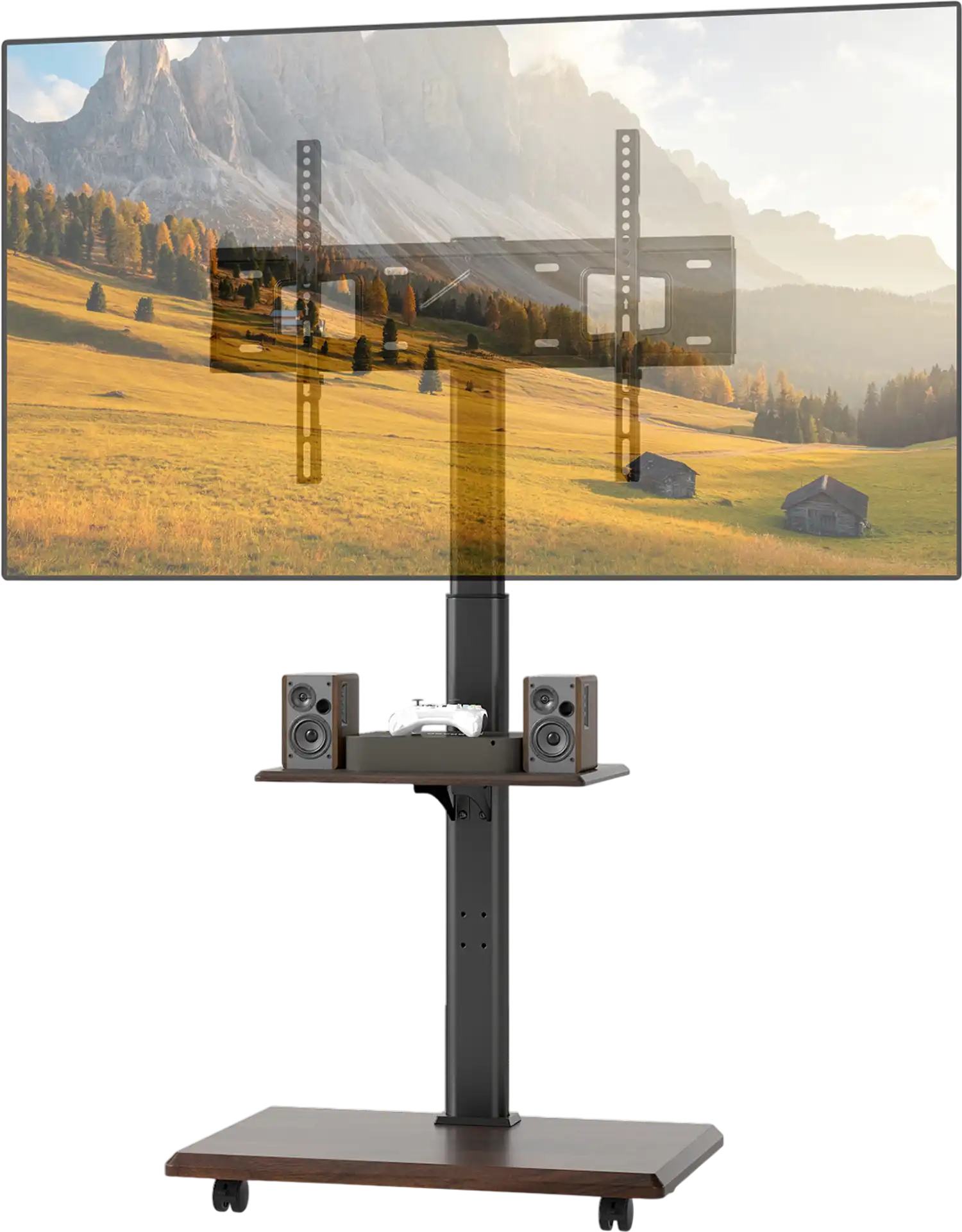 Costway Rolling Mobile TV Stand Cart for 32-75