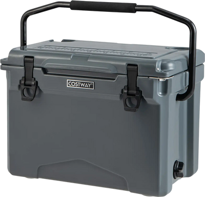 Costway 25 QT Hard Cooler Aluminum Handle Cup Holders 23197645 New