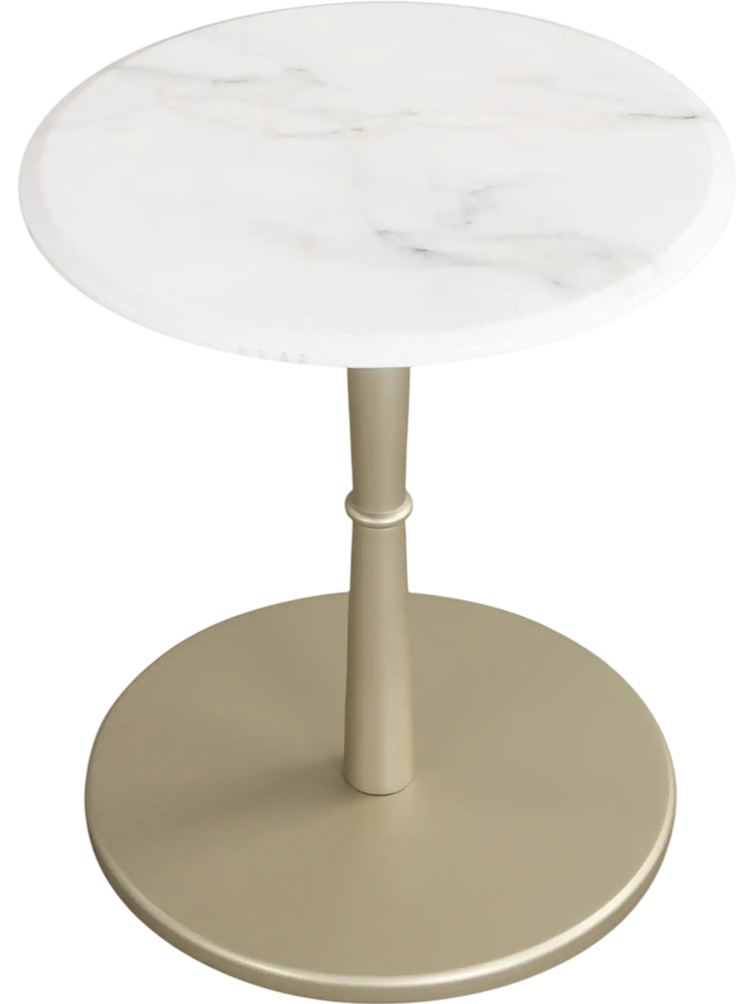 Costway Round Marble Side Table Wooden Base Small Spaces 90804393 New