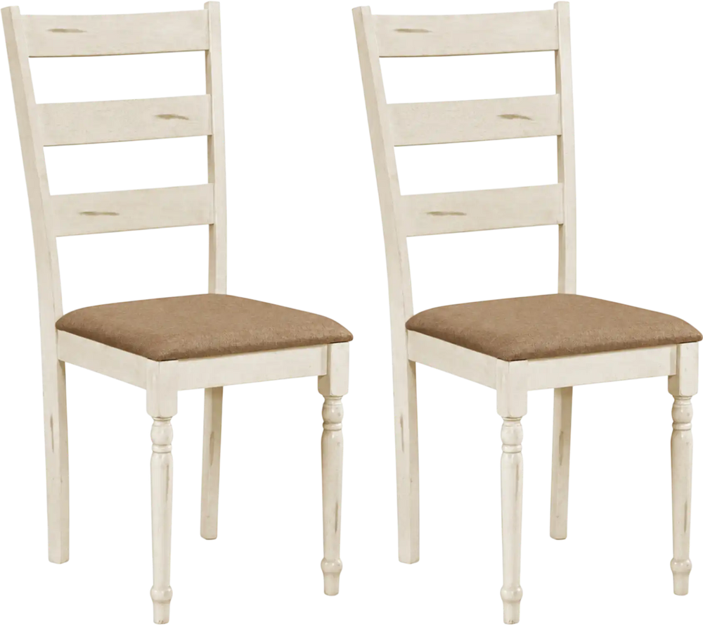 Padded linen seat and slatted backrest of a single rubber wood dining chair in white, ideal for comfortable seating.