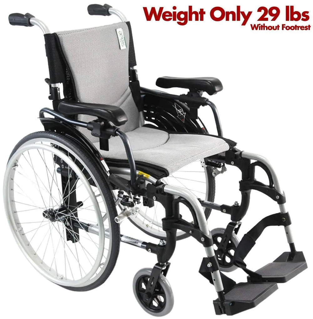 Karman S-Ergo 305 Wheelchair Ultra Lightweight Ergonomic Adjustable Seat Height New