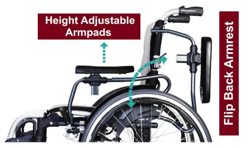 Karman S-Ergo 305 Wheelchair Ultra Lightweight Ergonomic Adjustable Seat Height New