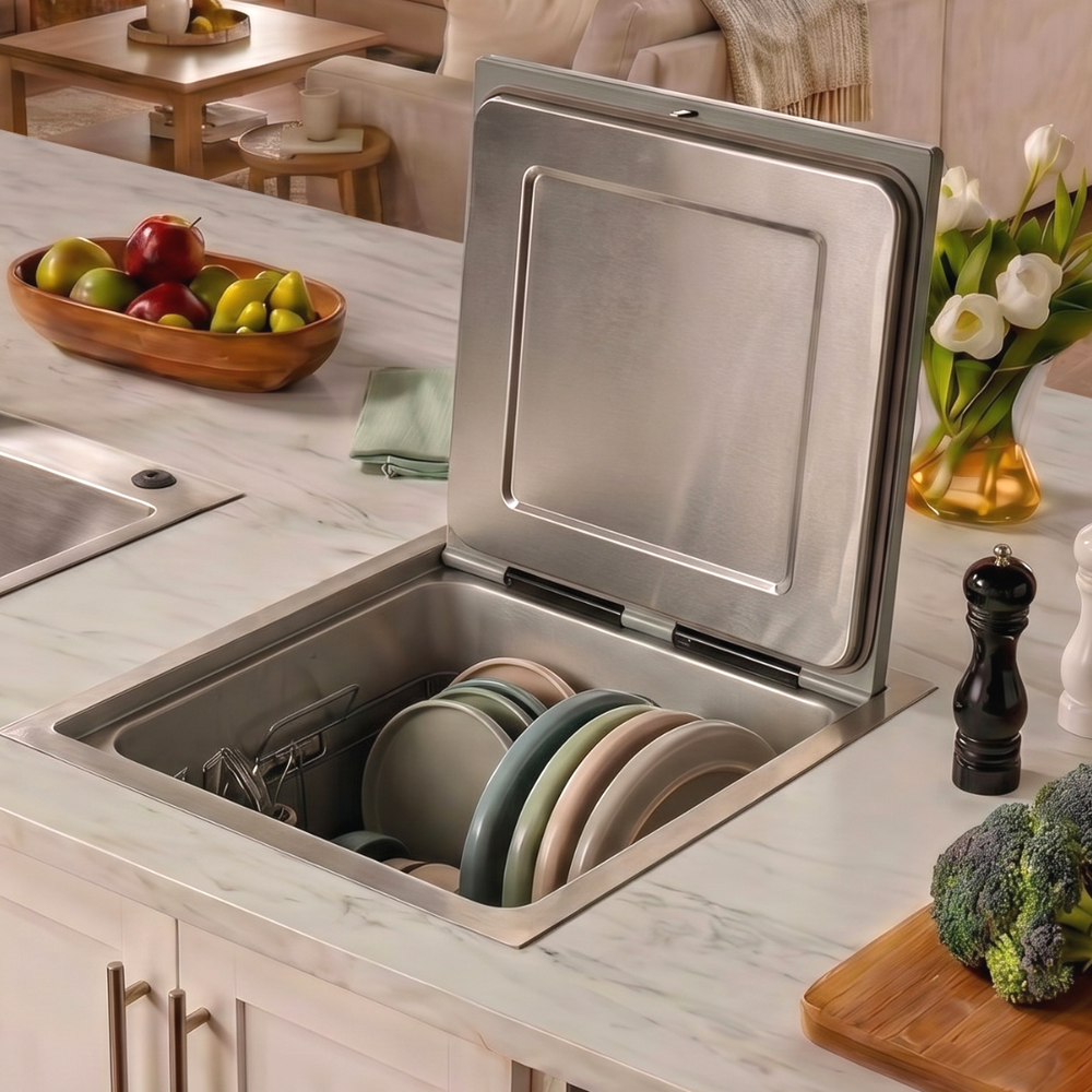 FOTILE VersaWash 2-in-1 in-sink produce cleaner and dishwasher SD1F-S1, lifestyle image