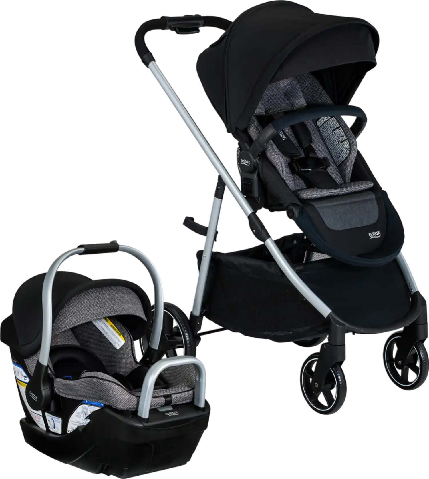 Britax Stroller and Car Seat Combo Willow Grove SC Baby Travel System Alpine Base ClickTight New
