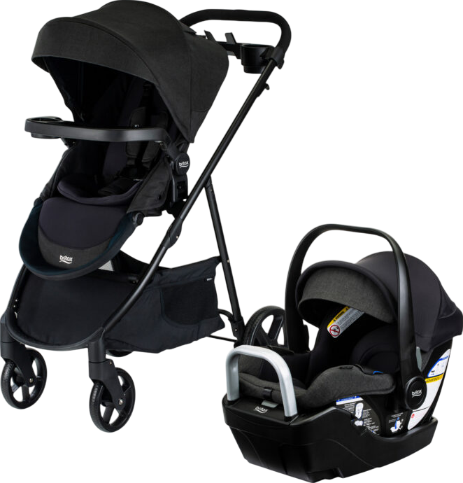 Britax Stroller and Car Seat Combo Willow Brook S+ Travel System ClickTight New