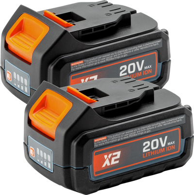 Senix X2 20V Max Batteries Lithium-Ion 2-Pack S2K0B2-03 New