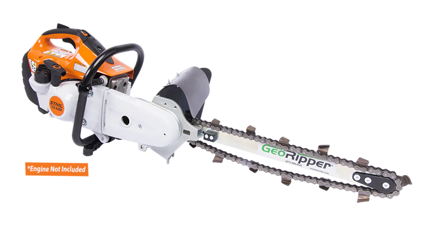MiniTrencher GeoRipper T/A S500 Trenching Attachment 20" Depth for Stihl TS420 and TS500i Engines New
