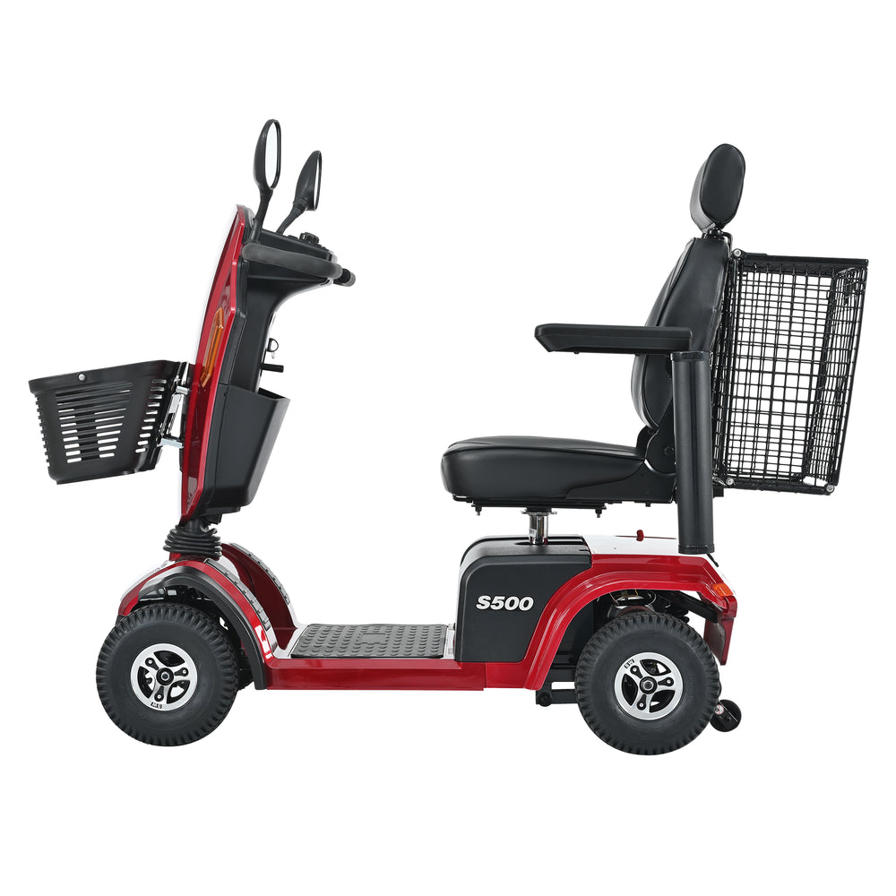 Metro Mobility S500 Mobility Scooter Electric Heavy Duty 4 Wheel 24V 52Ah 300W 8 MPH 25 Mile Range New