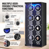 Vevor Watch Winder for 8 Automatic Watches with Ultra-Quiet Mabuchi Motors LED Light and and Dual Power New