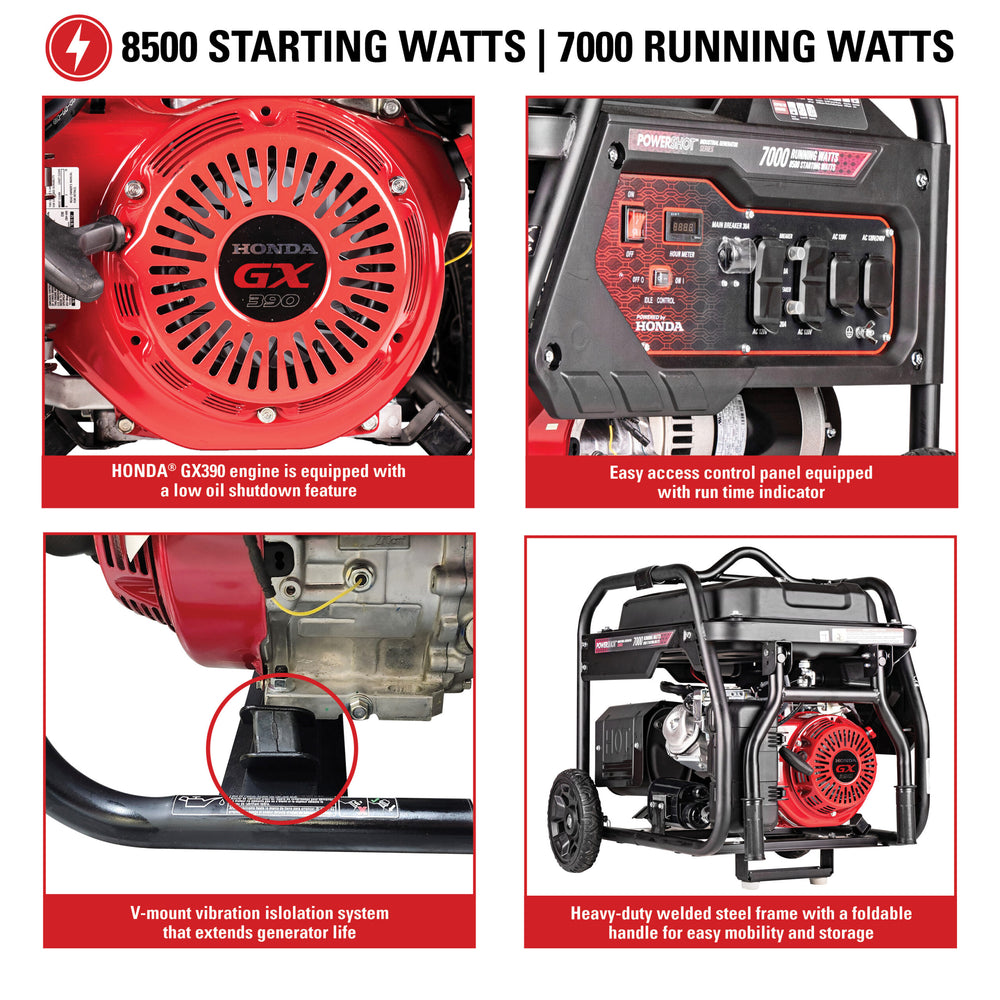 Industrial Generator SCGH8500 infographics