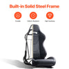 Vevor Racing Seats Set of 2 PVC Leather Q235B Steel Frame Adjustable with Ergonomic Design New