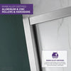 Anzzi SD-AZ052-02BN Halberd Shower Door 60" x 72" Sliding Tsunami Guard Tempered Glass New