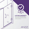 Anzzi SD-AZ052-02BN Halberd Shower Door 60" x 72" Sliding Tsunami Guard Tempered Glass New