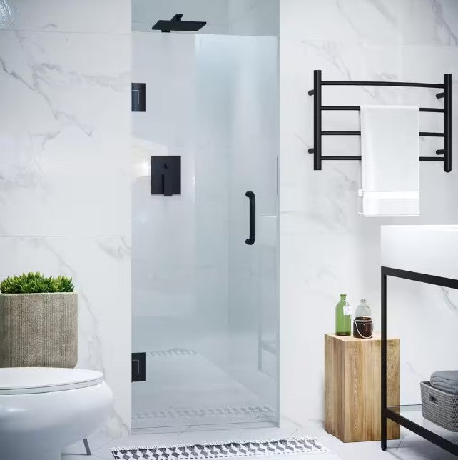 Anzzi SD-AZ09-02MB Fellow Shower Door 30" x 72" Frameless Hinged Tempered Glass New