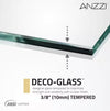 Anzzi SD-AZ09-02MB Fellow Shower Door 30" x 72" Frameless Hinged Tempered Glass New