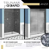 Anzzi SD-AZ09-02MB Fellow Shower Door 30" x 72" Frameless Hinged Tempered Glass New