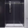 Anzzi SD-AZ13-02BN-T Madam Shower Door 60" x 76" Sliding Frameless Tinted Glass Brushed Nickel New