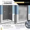 Anzzi SD-AZ14-01BN Romance Shower Door 72" x 33.5" Frameless Swinging Tempered Glass New