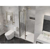 Anzzi SD-AZ14-01BN Romance Shower Door 72" x 33.5" Frameless Swinging Tempered Glass New