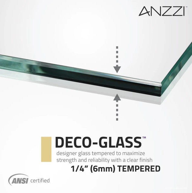 Anzzi SD-AZ15-01MB Enchant Shower Door 70" x 60.4" Sliding Framed Tempered Glass New