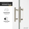 Anzzi SD-AZ15-01BN Enchant Shower Door 70" x 60.4" Sliding Framed Tempered Glass New