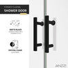 Anzzi SD-AZ15-01MB Enchant Shower Door 70" x 60.4" Sliding Framed Tempered Glass New