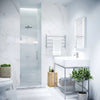 Anzzi SD-AZ09-02BN Fellow Shower Door 30" x 72" Frameless Hinged Tempered Glass Brushed Nickel New