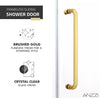 Anzzi SD-AZ8077-01BG Leon Shower Door 48" x 76" Sliding Frameless Tempered Glass New
