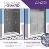 Anzzi SD-FRLS05701BN Rhodes Shower Door 48" x 76" Sliding Frameless Tempered Glass New
