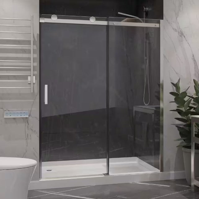 Anzzi SD-FRLS05702BN Rhodes Shower Door 60" x 76" Sliding Frameless Tempered Glass New