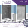 Anzzi SD-FRLS05702BN Rhodes Shower Door 60" x 76" Sliding Frameless Tempered Glass New