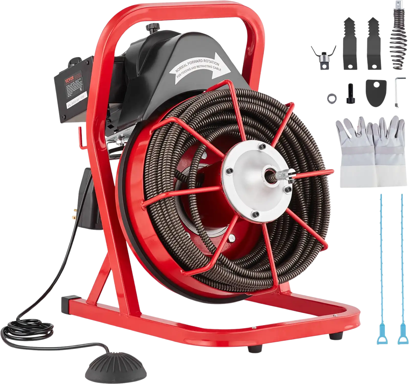 Vevor Drain Cleaning Machine 75' x 1/2