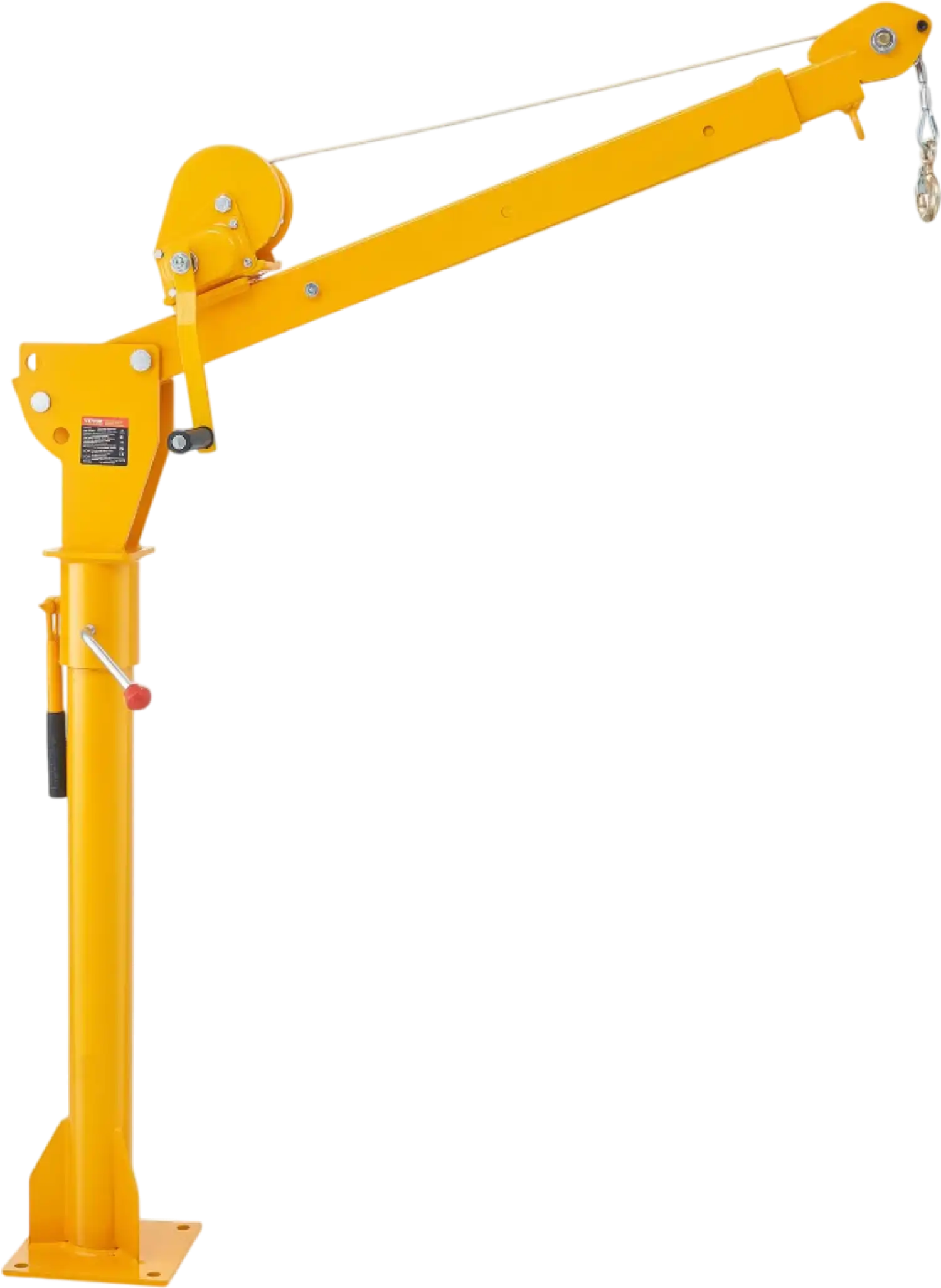 Vevor Pickup Truck Crane 1100 lb Manual Winch 360° Swivel Telescoping Arm New