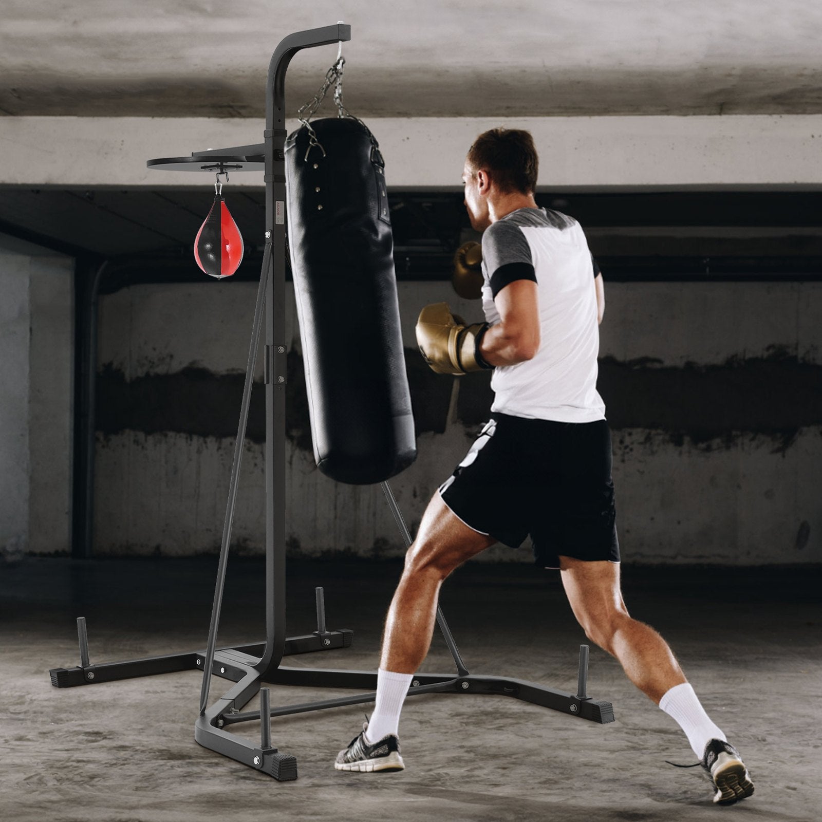 Boxing bag stand with speed bag online