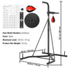 Vevor Punching Bag Stand 2-in-1 Adjustable Height Steel Rack for Heavy Bag and Speed Bag Holds Up to 400 Lbs. New