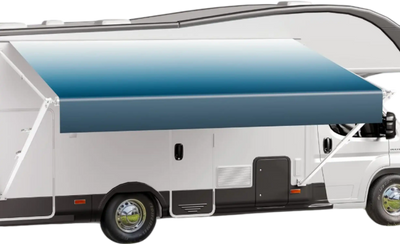 Vevor Manual Retractable RV Awning 20' Heavy-Duty Vinyl Replacement for Most DC12V RVs New