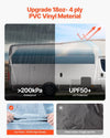 Vevor Manual Retractable RV Awning 20' Heavy-Duty Vinyl Replacement for Most DC12V RVs New