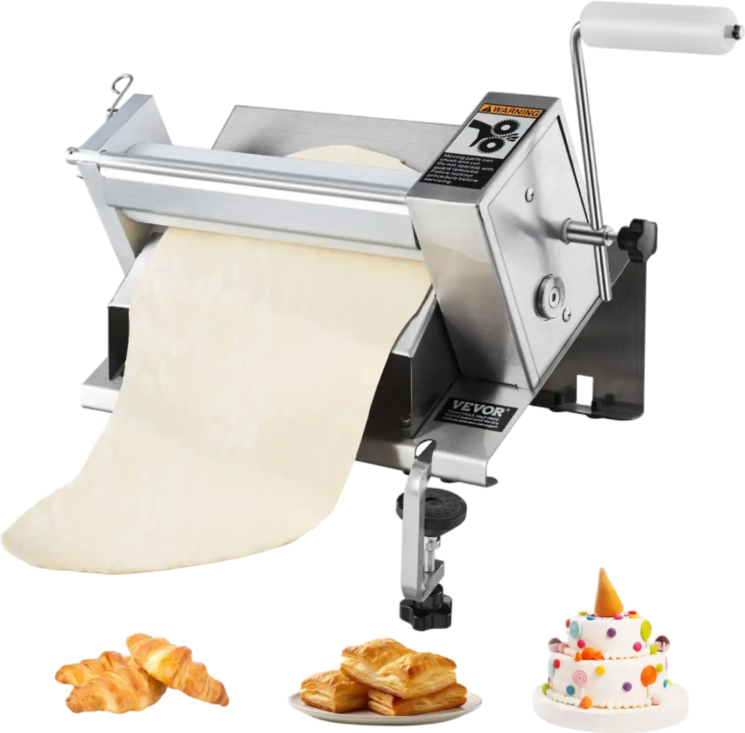 Vevor Manual Dough Sheeter Machine 0–0.5