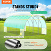 Vevor Walk-In Tunnel Greenhouse 19.36' x 9.68' x 7.4' with Galvanized Frame and PE Cover New