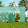 Vevor Walk-In Tunnel Greenhouse 27.38' x 9.5' x 7.38' with Galvanized Frame and PE Cover New
