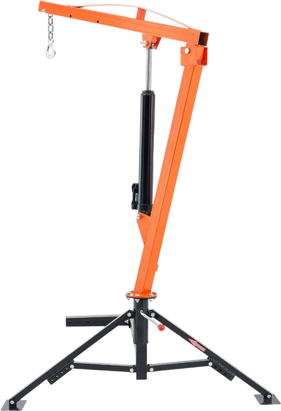 Vevor Hydraulic Pickup Truck Crane 1000 Lb Capacity 360° Swivel Hoist Lift New