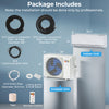 Indoor and outdoor units of the SEERXtreme Mini Split Heat Pump, 12000 BTU, with installation accessories included.