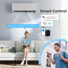 Mini split heat pump with smart control, 12000 BTU, ENERGY STAR certified, ideal for efficient heating and cooling.