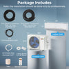 Indoor and outdoor units of the SEERXtreme Mini Split Heat Pump with installation kit for efficient heating and cooling.