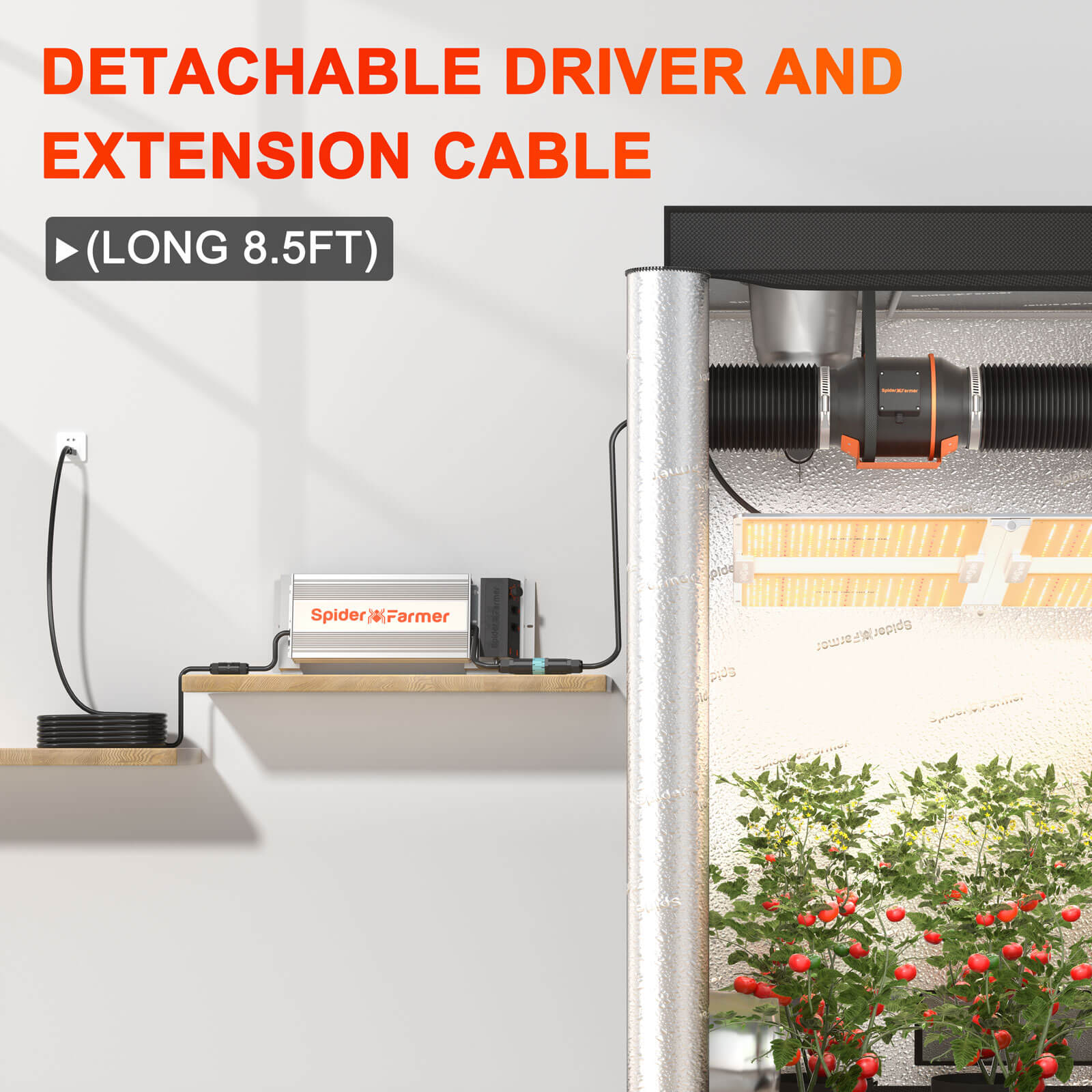 Spider Farmer SF7000 Full Spectrum Daisy Chain Foldable